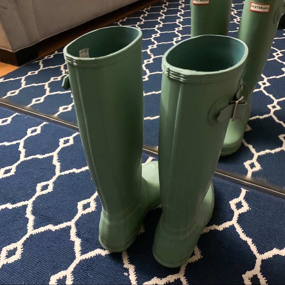 Hunter Tall Succulent Green Boots - Picture 3 of 4